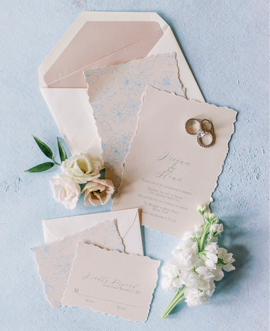 Hand painted, rollable styling mat for wedding photography|baby blue