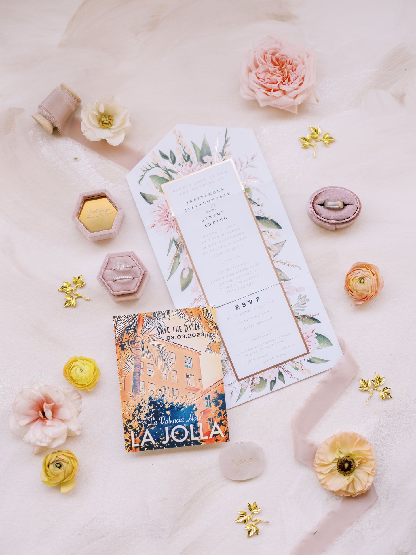 Hand painted, rollable styling mat for wedding photography|cappuccino