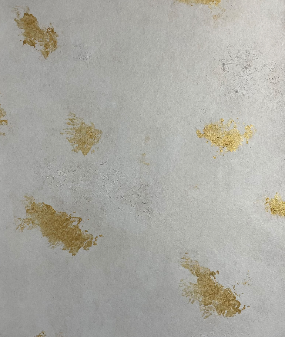 Hand painted, rollable styling mat for wedding photography|white and gold