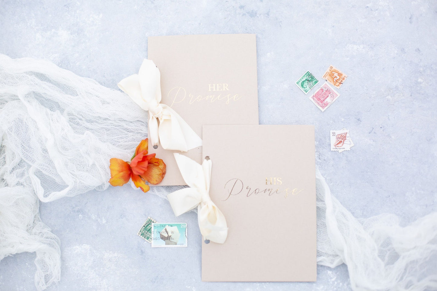 Hand painted, rollable styling mat for wedding photography|blue/gray