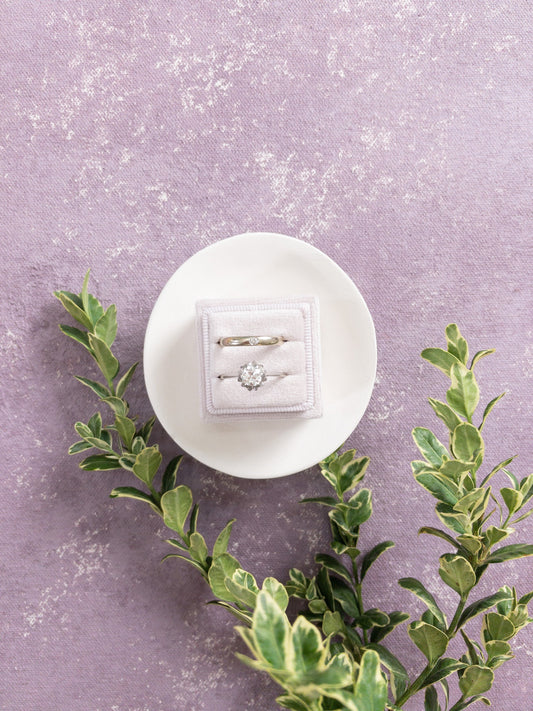 Hand painted, rollable styling mat for wedding photography|neutral mauve