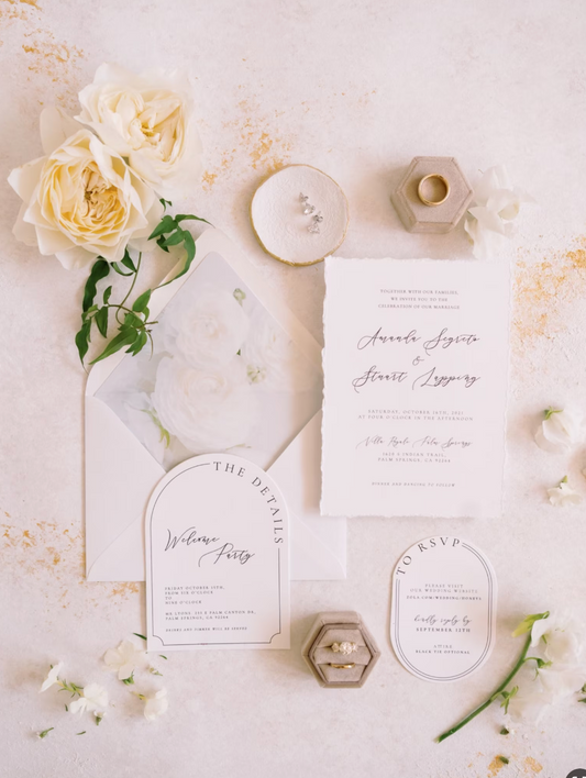Hand painted, rollable styling mat for wedding photography|white and gold