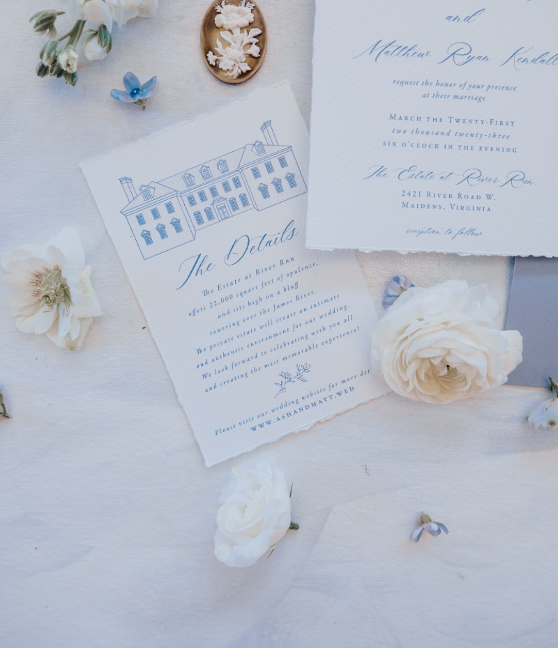 Hand painted, rollable styling mat for wedding photography|sky