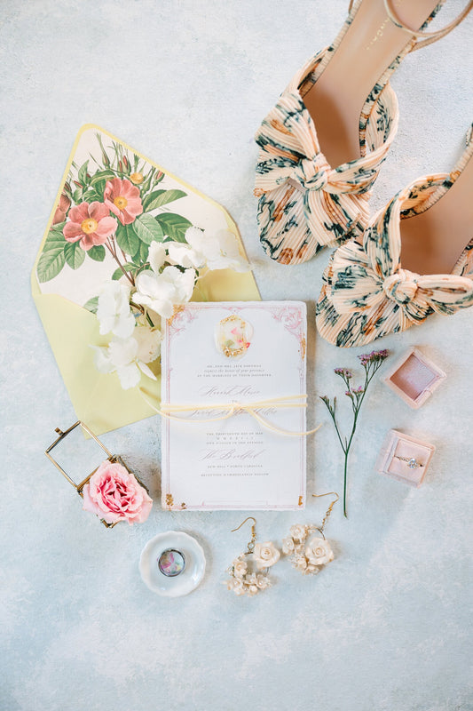 Hand painted, rollable styling mat for wedding photography|neutral sage green