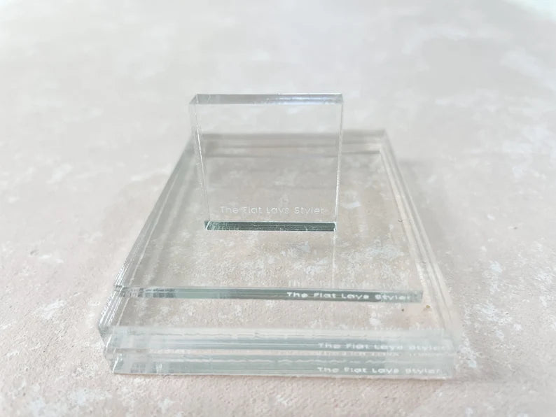 styling blocks acrylic risers for flat lays